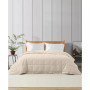Oversize Lightweight White Down Blanket with Satin Trim, Full/Queen