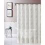 Stella 70" x 72" Chenille Embroidederd Shower Curtain