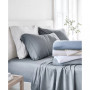 Collection Linen Rayon From Bamboo Blend Deep Pocket 300 Thread Count 3 Piece Sheet Set, Twin