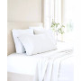 Collection Linen Rayon From Bamboo Blend Deep Pocket 300 Thread Count 3 Piece Sheet Set, Twin