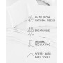 Collection Linen Rayon From Bamboo Blend Deep Pocket 300 Thread Count 3 Piece Sheet Set, Twin