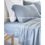 Collection Linen Rayon From Bamboo Blend Deep Pocket 300 Thread Count 3 Piece Sheet Set, Twin