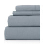 Collection Linen Rayon From Bamboo Blend Deep Pocket 300 Thread Count 3 Piece Sheet Set, Twin
