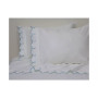 300 TC Scalloped Embroidered Sheet Set, Queen
