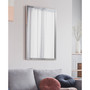 Contempo Polished Stainless Steel Rectangular Wall Mirror, 24" x 36"