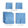 5 Piece Microfiber Sheet Set - Split King