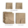 5 Piece Microfiber Sheet Set - Split King