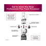 BN601 Professional Advanced Food Processor, 1000 Watts, 9-Cups, Auto-iQ Preset Programs