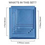 6 Piece Microfiber Solid Sheet Set - Full