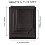 6 Piece Microfiber Solid Sheet Set - Full