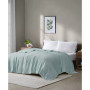 Freshspun Basketweave Cotton Blanket, Twin