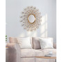 'Flower Burst' Bling Round Wall Mirror, 36" x 36"