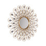'Flower Burst' Bling Round Wall Mirror, 36" x 36"