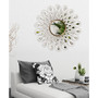 'Flower Burst' Bling Round Wall Mirror, 36" x 36"