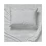 Dark Grey Gingham Full Sheet Set
