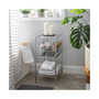 3 Tier Freestanding Shelving Tower in Chrome