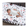 Rock Star Musical Instruments 100% Cotton Fitted Crib Sheet - White
