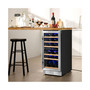 30-Bottle Freestanding Wine Cooler 15''Dual Zones Wine Cellar