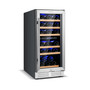 30-Bottle Freestanding Wine Cooler 15''Dual Zones Wine Cellar