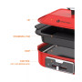 Electric Indoor Grill Nonstick BBQ Tabletop Cooking Griddle Quick Heat