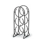 Horseshoe 3-Bottle Wine Rack