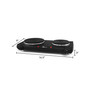 Elite Cuisine Countertop Double Flat Burner, Electric Hot Plate with Temperature Controls, 1500W