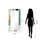 'Introductions' Rectangular On Free Floating Printed Tempered Art Glass Beveled Mirror, 54" x 28"