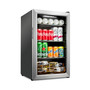 101 Can Small Refrigerator & Beverage Cooler, Stainless Steel