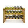 3 Tier Stackable Bamboo Wine Rack