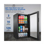126 Can Small Refrigerator and Mini Bar Beverage Cooler, Black