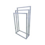 3-Tier Pedestal Towel Rack in Polished Chrome