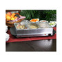 Buffet Server & Food Warmer With 3 Removable Sectional Trays , Heated Warming Tray and Removable Tray Frame