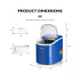Ice Maker Machine Countertop Automatic Ice Maker 27 LBS/24 Hrs