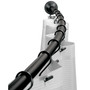 Curved Matte Black Shower Curtain Rod 41"-72"