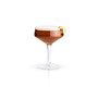 Raye Angled Crystal Coupe Glasses Set of 2, 7 Oz