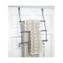 Adjustable Metal 3-Tier Bath Over Door Towel Rack Holder