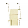 Adjustable Metal 3-Tier Bath Over Door Towel Rack Holder