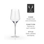 Raye Angled Crystal Chardonnay Wine Glasses, Set of 2, 13 Oz