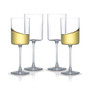 Claire White Wine Glasses, Set of 4
