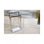 Pedestal 2-Tier Steel Construction Towel Rack with Wooden Case