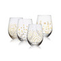 Party 18 Ounce Stemless Wine Glass 4-Piece Set