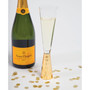 Glass Hammered Champagne Flute, 4 Piece Set