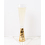 Glass Hammered Champagne Flute, 4 Piece Set