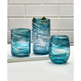 Color Swirl 16 Ounce Stemless Glass 4-Piece Set