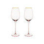 Rose Crystal White Wine Glass, Set of 2