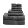 Solid 800GSM Cotton 8-Pc. Bath Towel Set