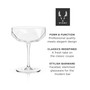 Raye Faceted Crystal Coupe, Set of 2, 7 Oz