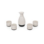 Fervor Ceramic Hot and Cold Sake Carafe and Cup Set, 5 Piece