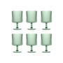 Mesa Stacking Goblet 6-Piece Premium Acrylic Glass Set, 15 oz