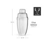 Professional Heavyweight Cocktail Shaker, 17 Oz